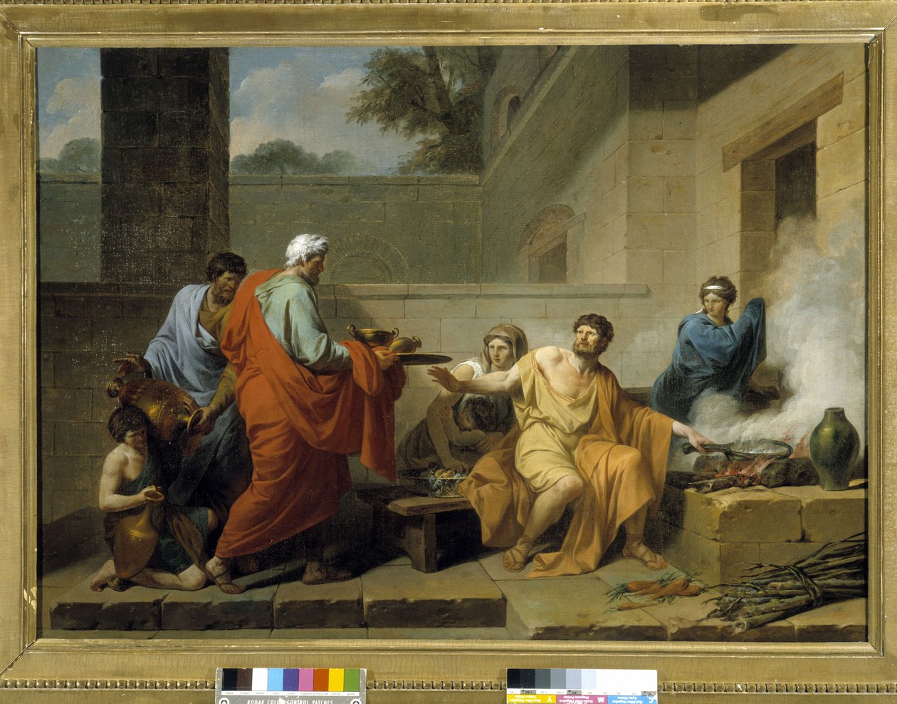 Antik Roma: “Manius Curius Dentatus, Samnitlerin hediyelerini reddediyor” by Jean François Pierre Peyron