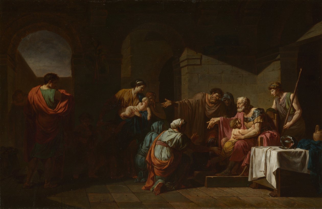 Bir Köylüden Misafirperverlik alan Belisarius, 1779 by Jean François Pierre Peyron