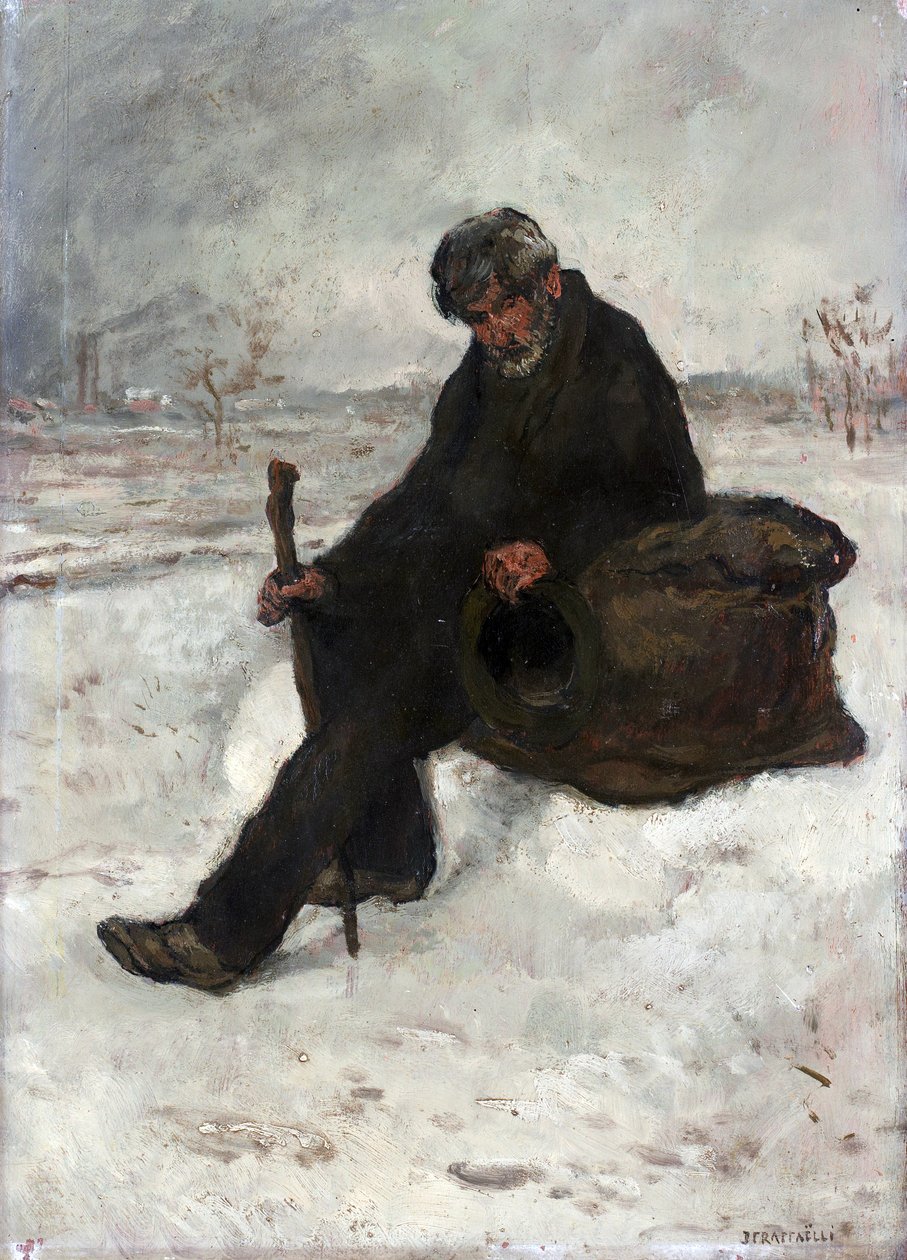 Bir Filozof, Karda Cheminot by Jean Francois Raffaelli