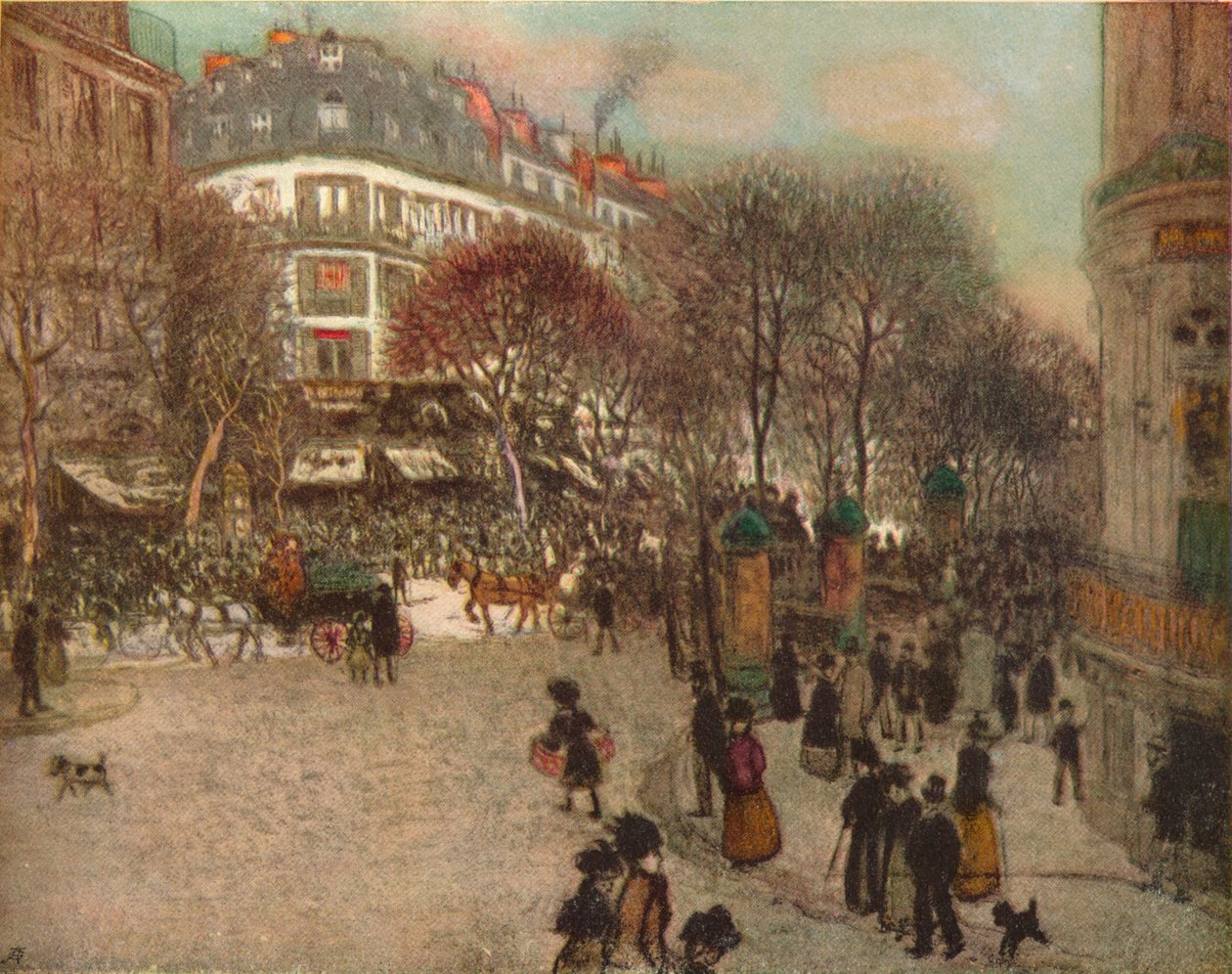 Boulevard Des Italiens, Paris, c1908 by Jean Francois Raffaelli