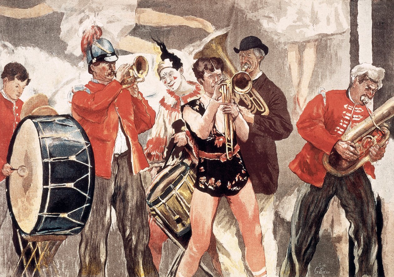 Sirk Orkestrası by Jean Francois Raffaelli