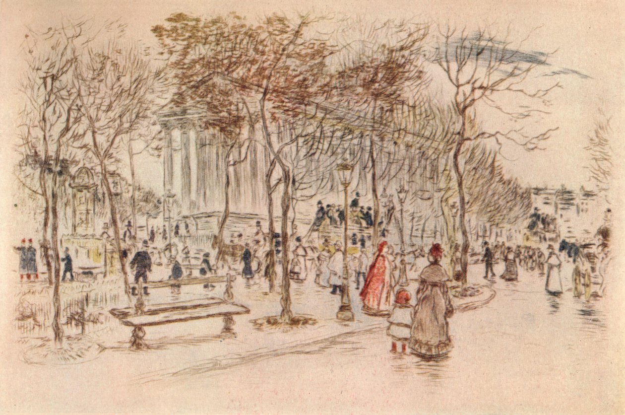 Madeleine Meydanı, 1915 by Jean Francois Raffaelli