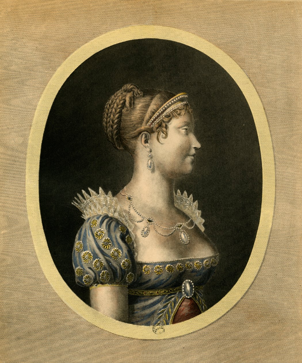 Marie Louise, Parma Düşesi, c1810, 1921. by Jean Francois Ribault