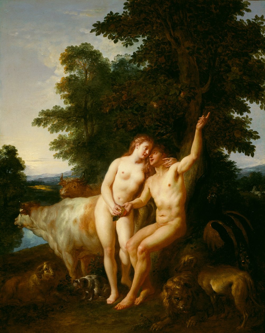Adem ve Havva by Jean François de Troy