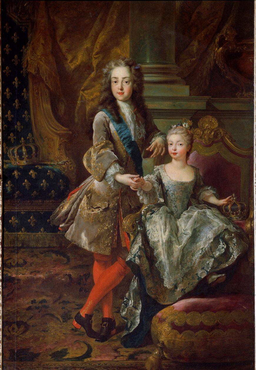 Kral Louis XV (1710-1774) ve nişanlısı İspanya