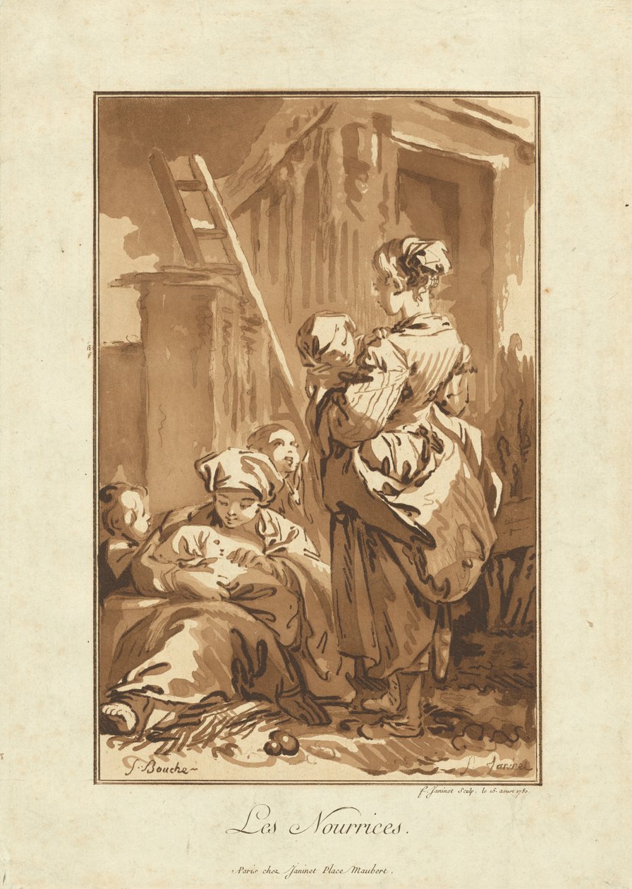Hemşireler by Jean François Janinet after François Boucher