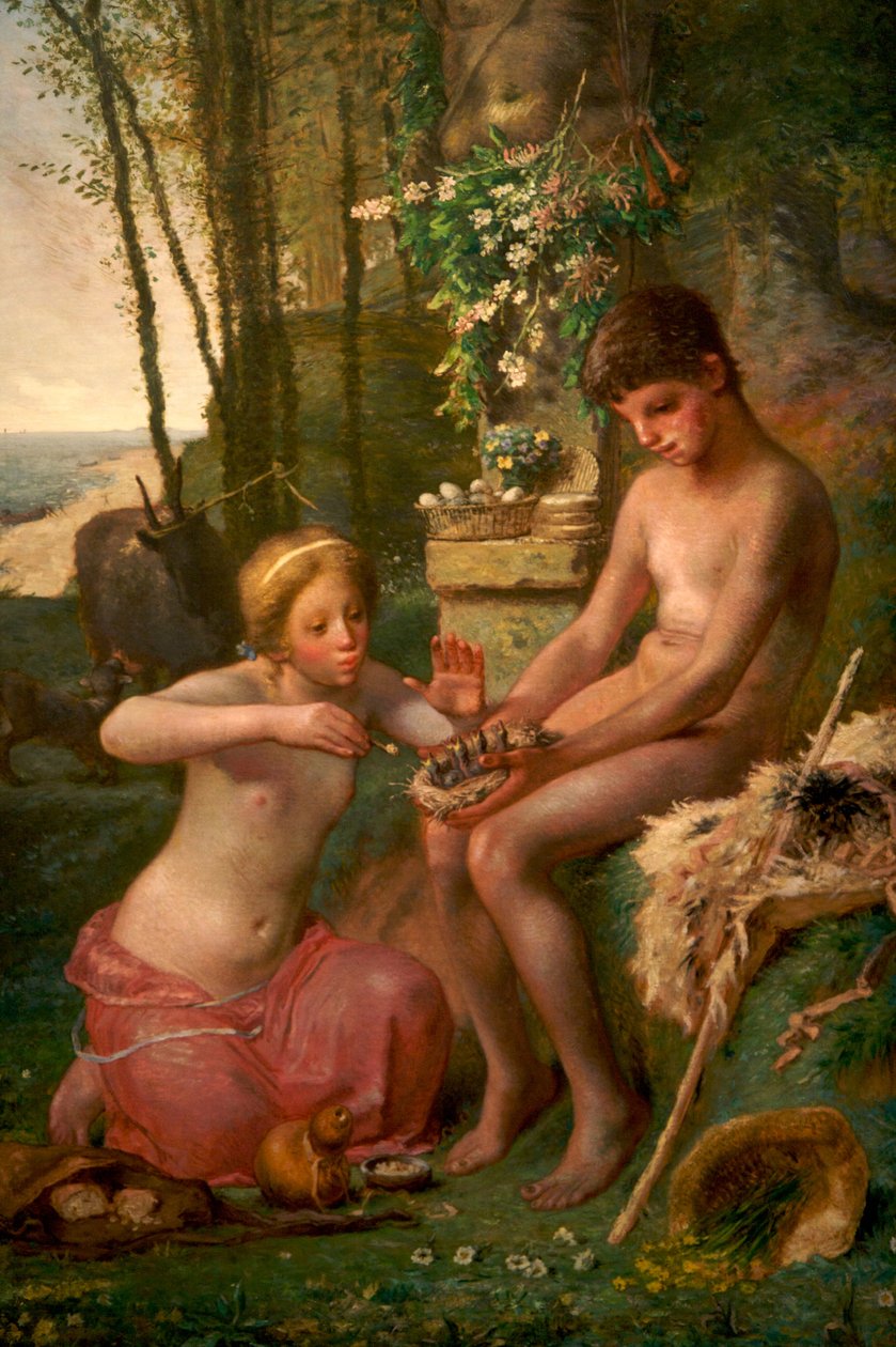 Bahar (Daphnis ve Chloë) by Jean Francois Millet