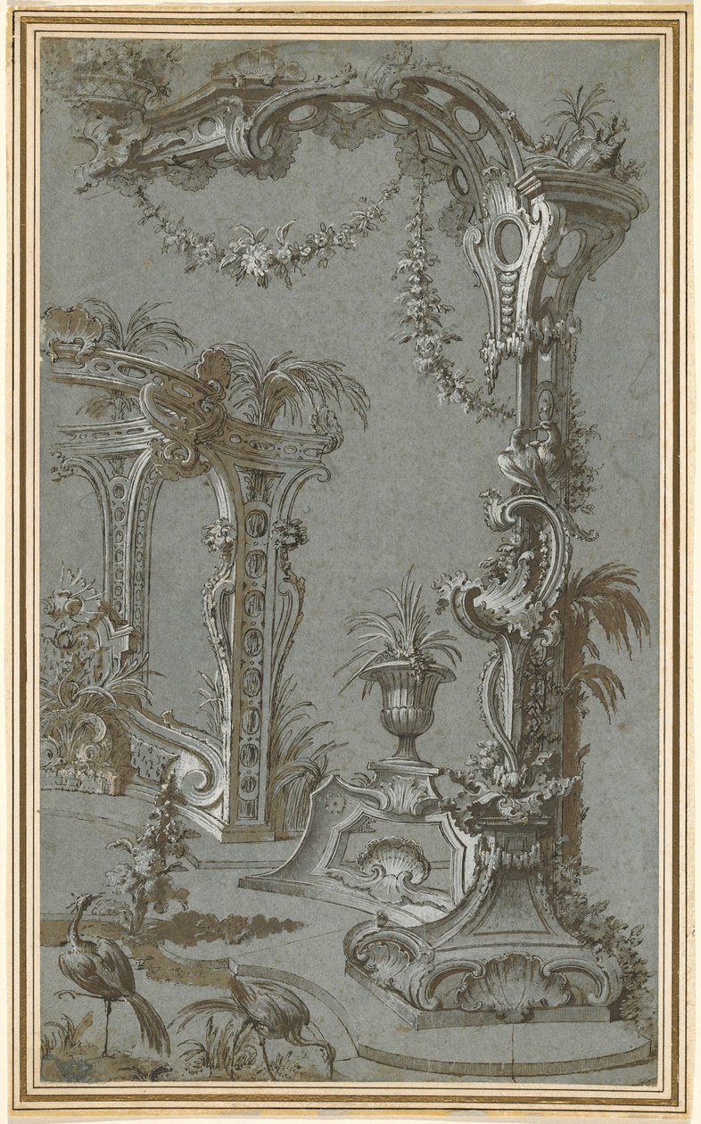 Bir Rokoko Bahçe Kafesi ve Gazebo by Jean François de Cuvilliés I
