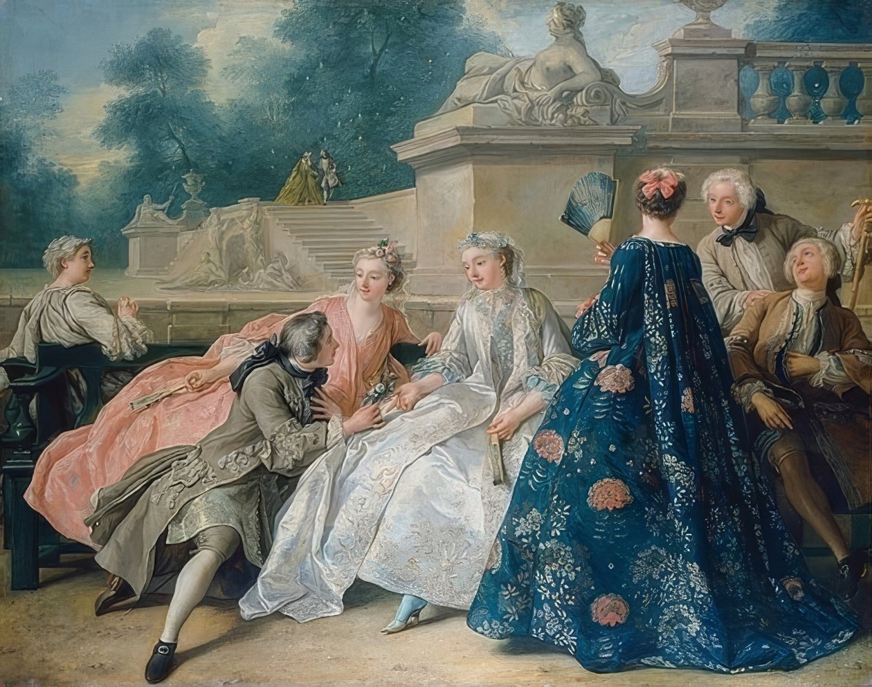 Aşk ilanı. 1731 by Jean François de Troy