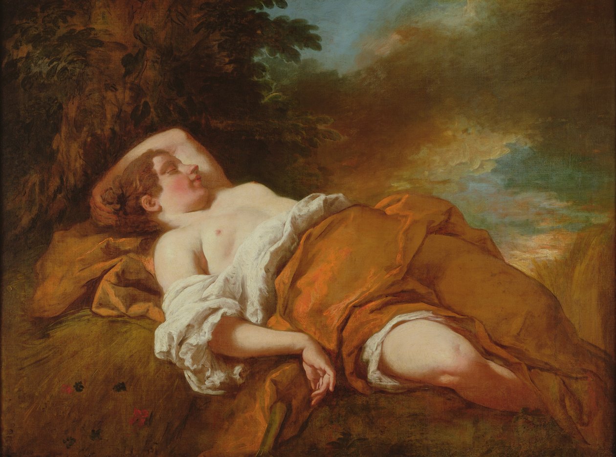 uyuyan biçerdöver by Jean François de Troy