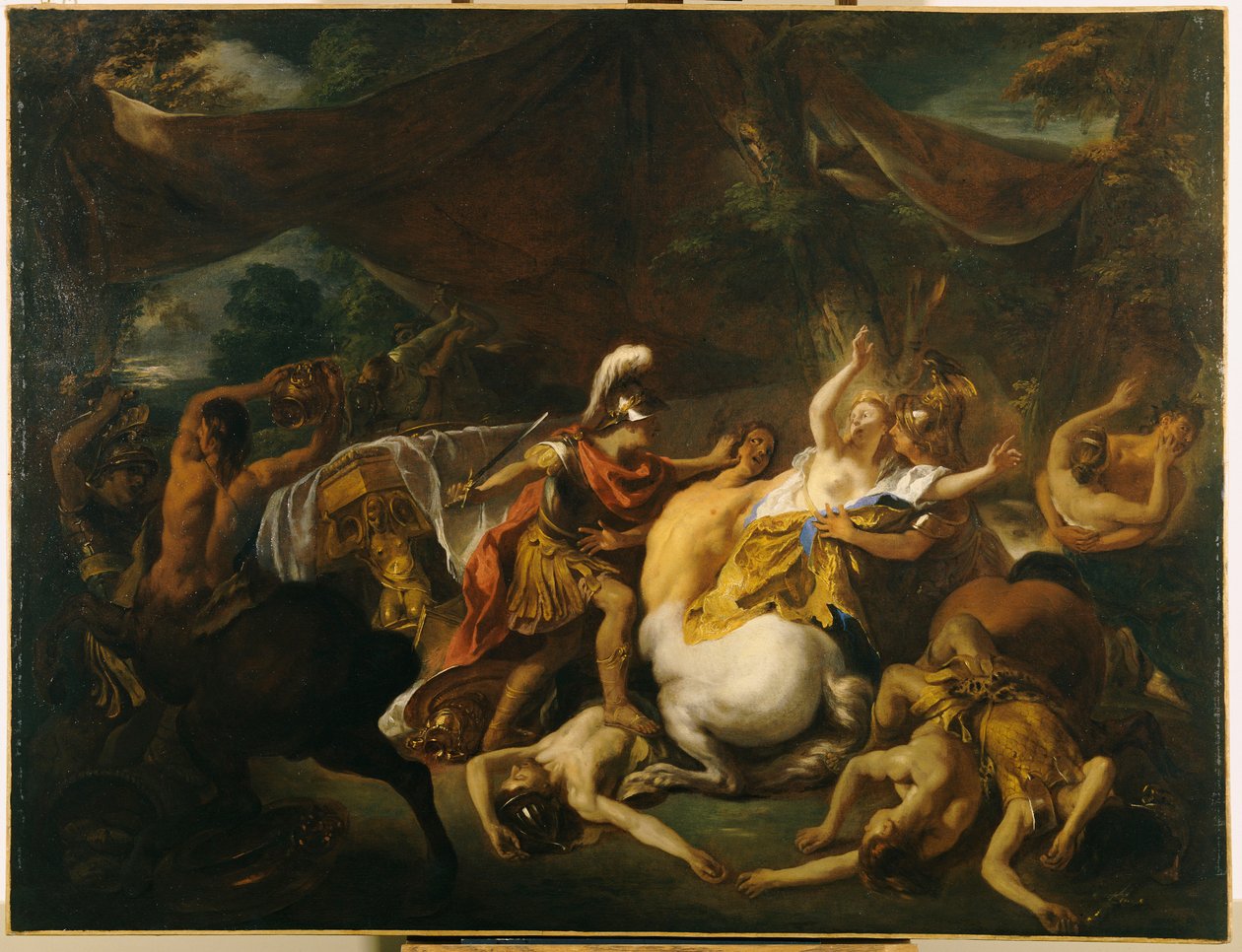 Lapithes ve Centaurs Savaşı by Jean François de Troy