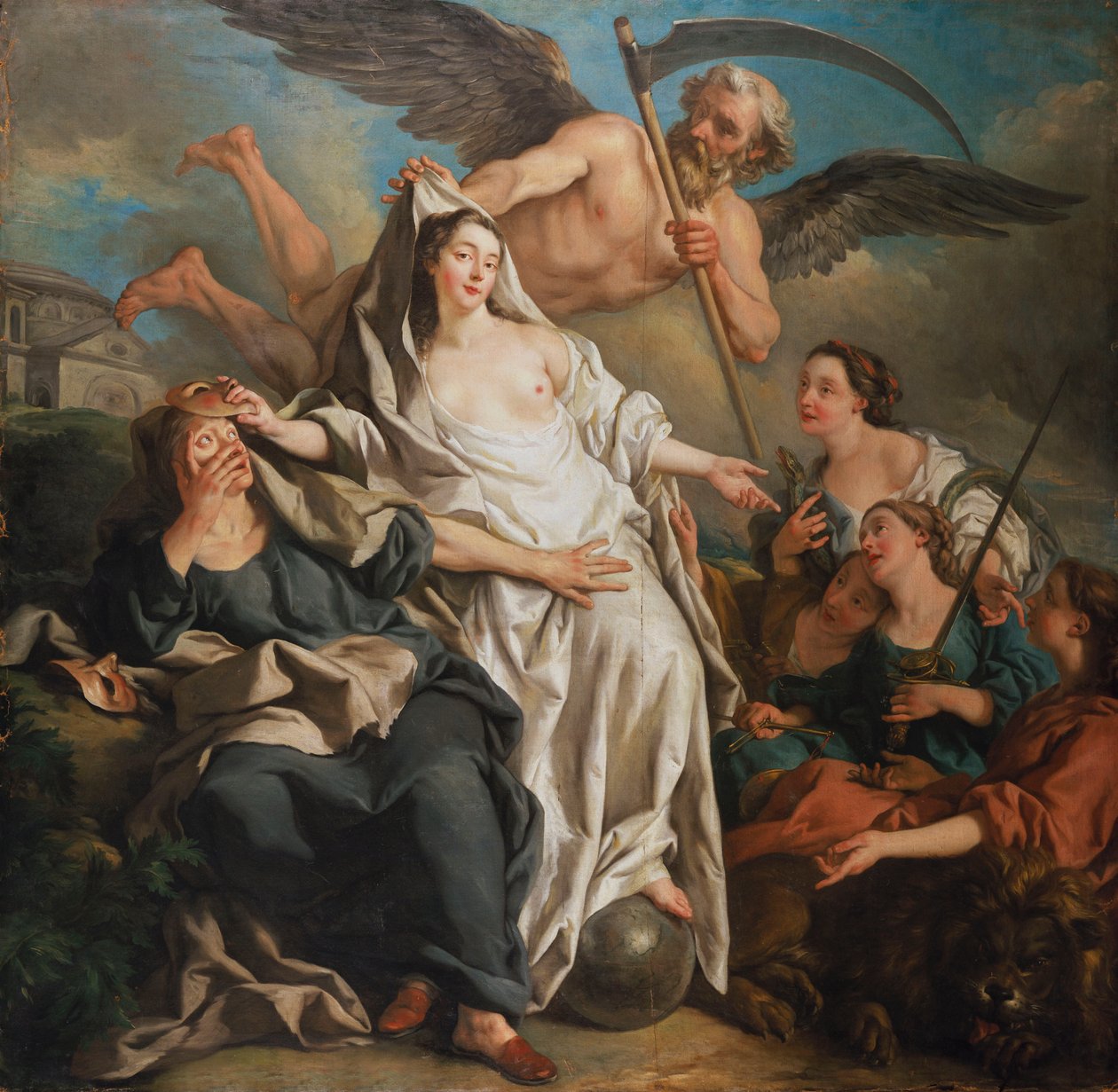 Gerçeği ortaya çıkaran zaman, 1733 by Jean François de Troy