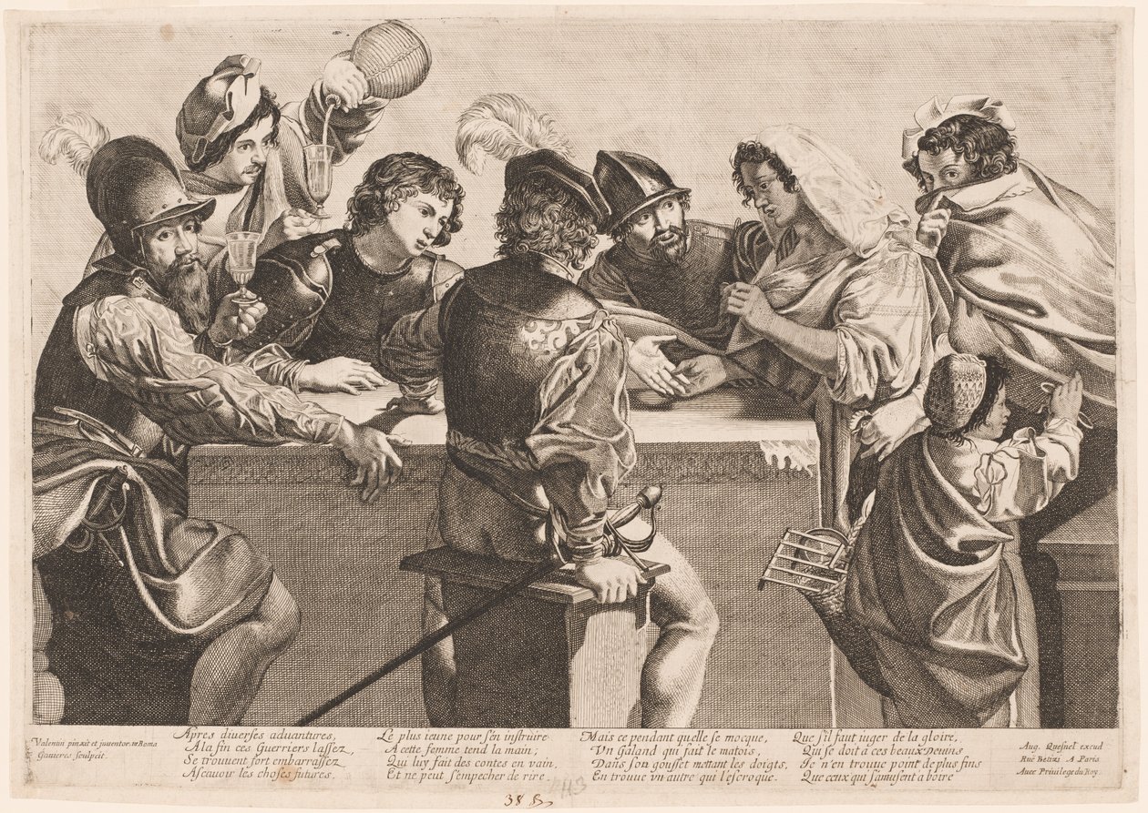 Falcı by Jean Ganière after Valentin de Boullogne