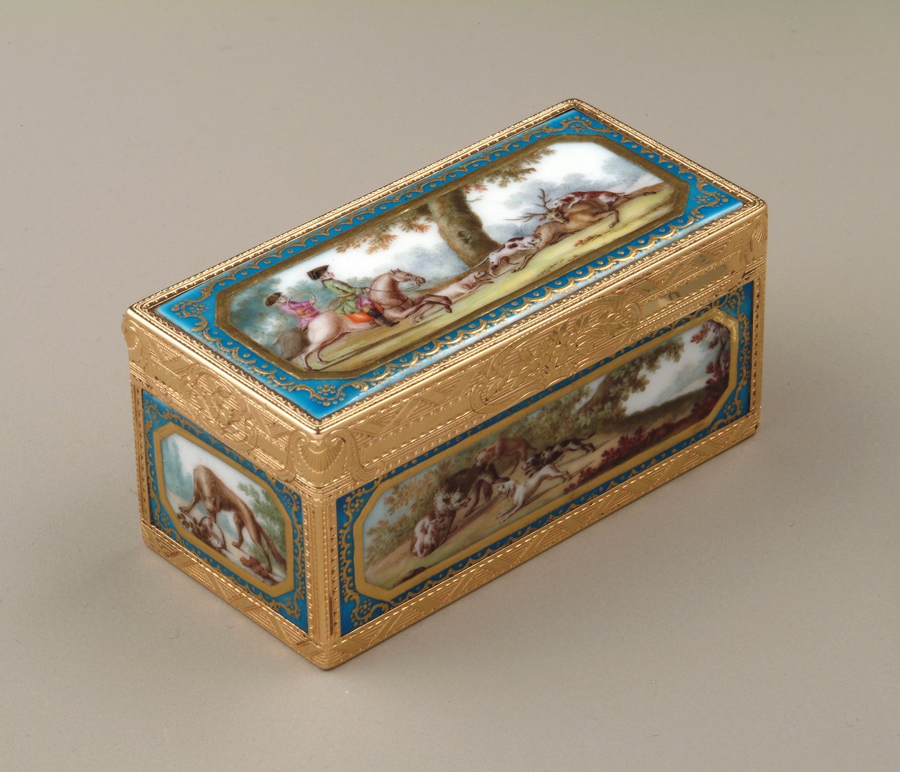 Snuffbox, c.1760 (Sevres porselenli altın) by Jean Georges