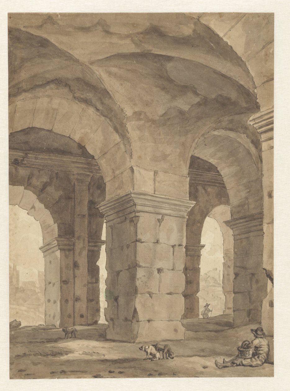 Kolezyum kemerlerinin altında by Jean Grandjean