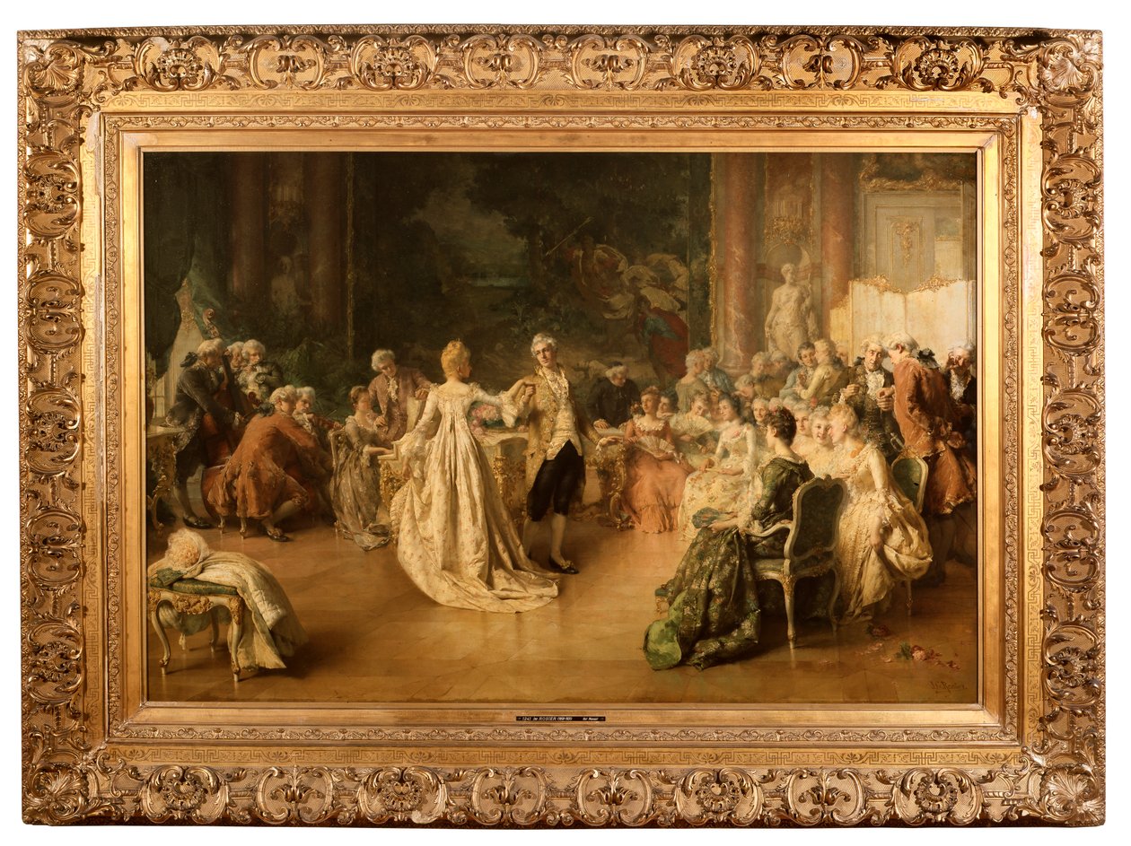 Minuet (panel üzerine yağ) by Jean Guillaume (1858 1931) Rosier