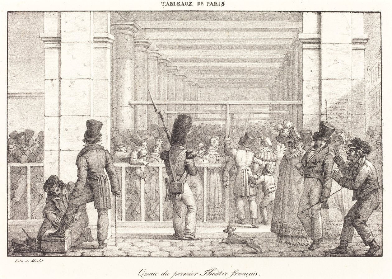 İlk Fransız Tiyatrosunun Kuyruğu by Jean Henri Marlet