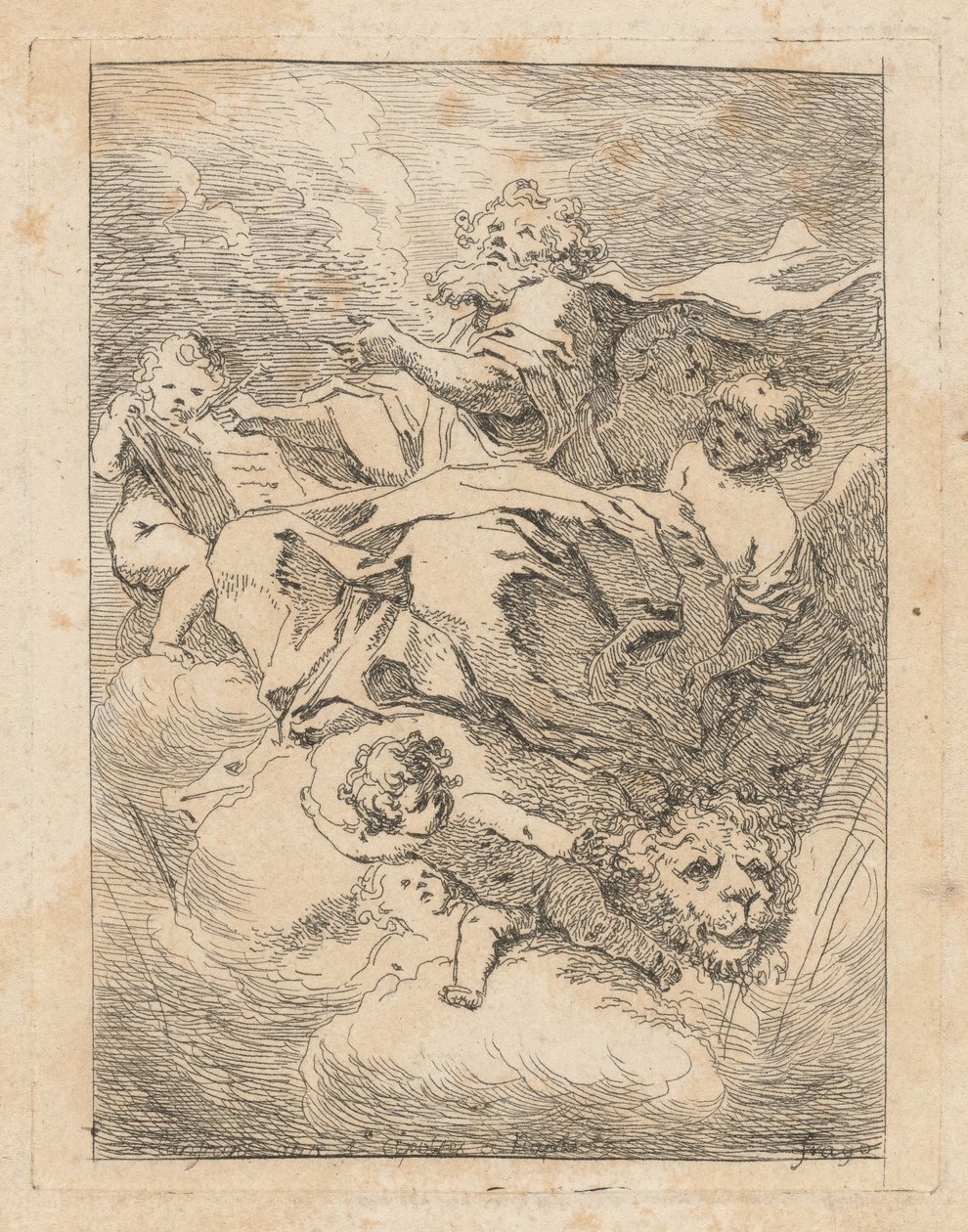Aziz Mark by Jean Honoré Fragonard after Giovanni Lanfranco