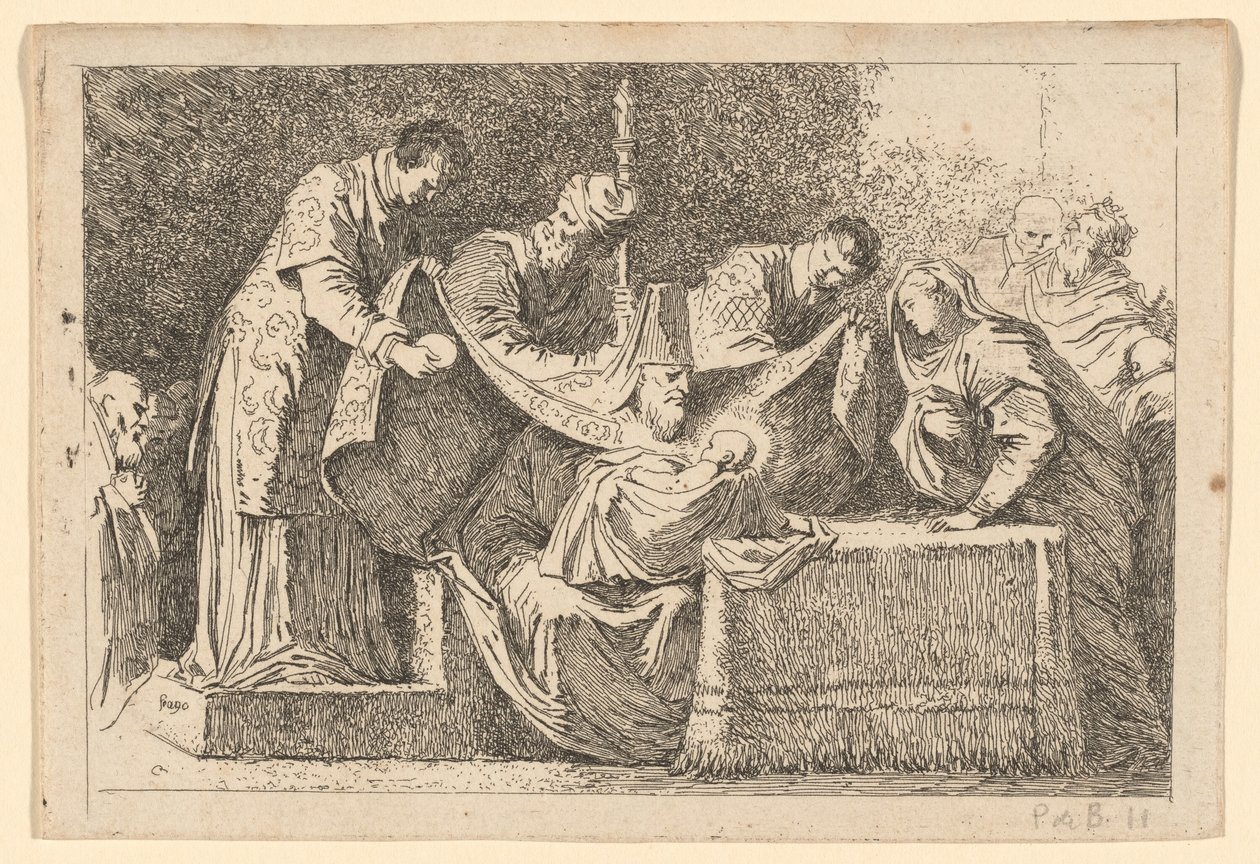 Sünnet by Jean Honoré Fragonard after Jacopo Tintoretto