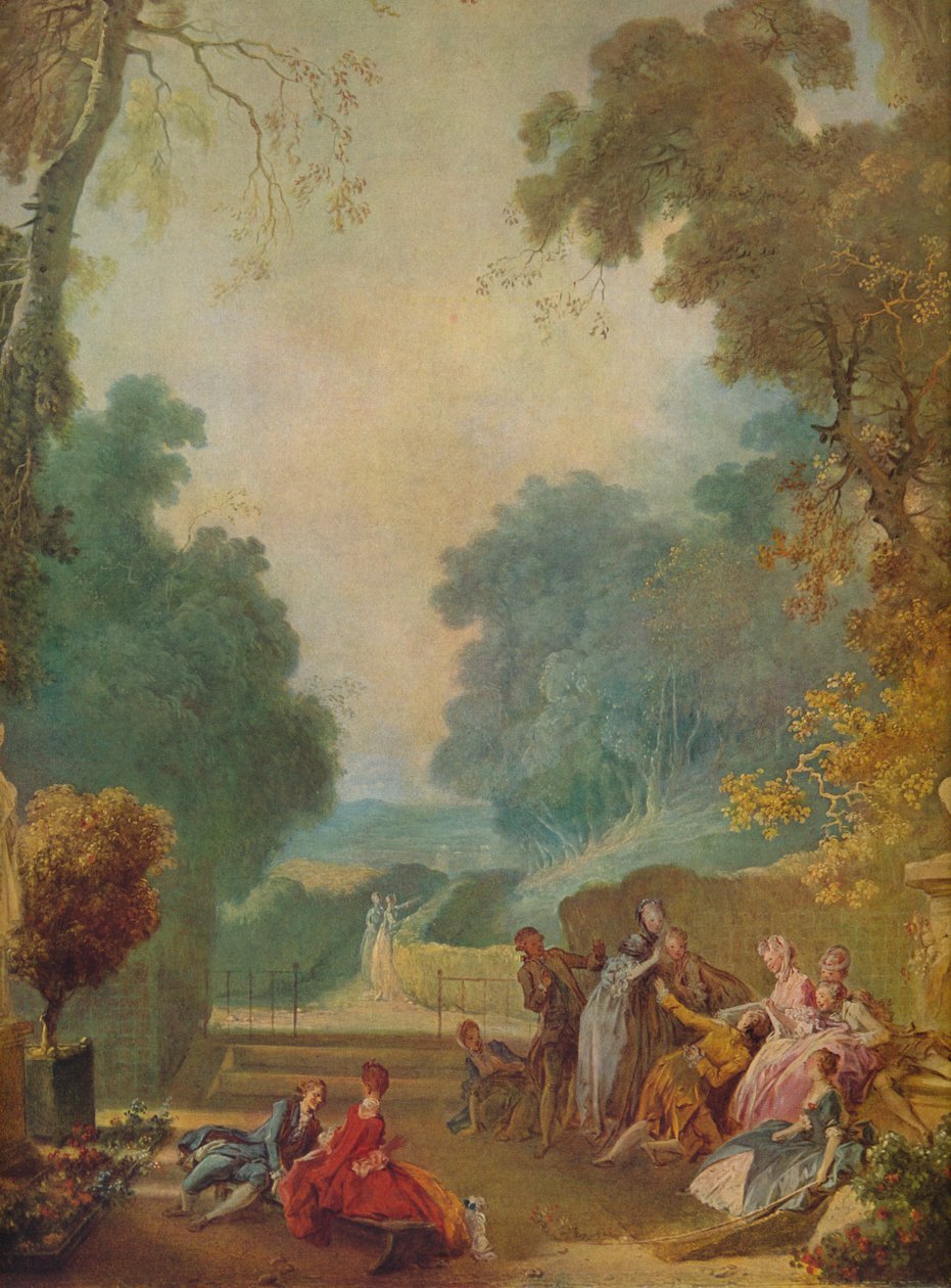 Sıcak Kırlangıçlar Oyunu, c1775-1780 by Jean Honore Fragonard
