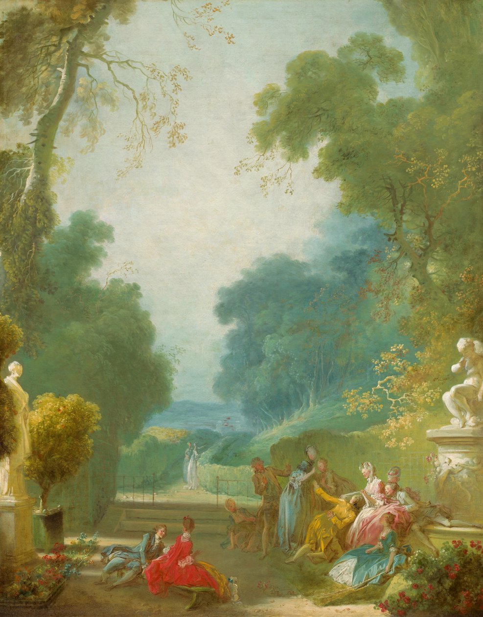 Hot Cockles Oyunu, c. 17751780. by Jean Honore Fragonard
