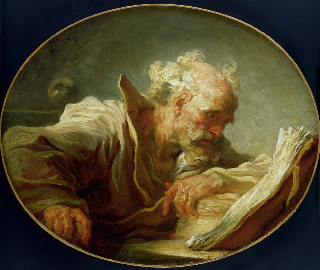 Bir Filozof, c.1764 (ayrıca bkz. 146466) by Jean Honore Fragonard
