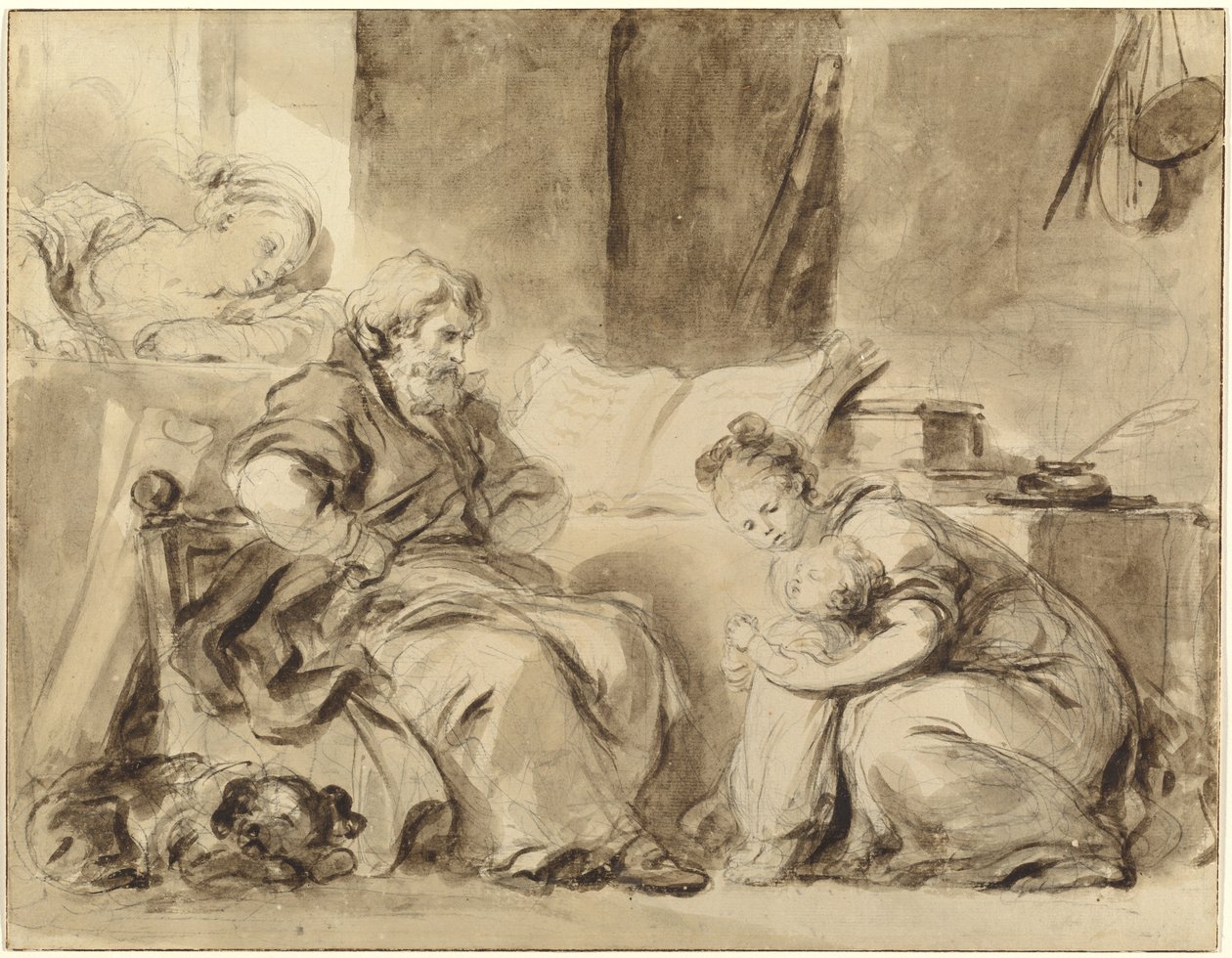 Büyükbaba için bir dua by Jean Honore Fragonard