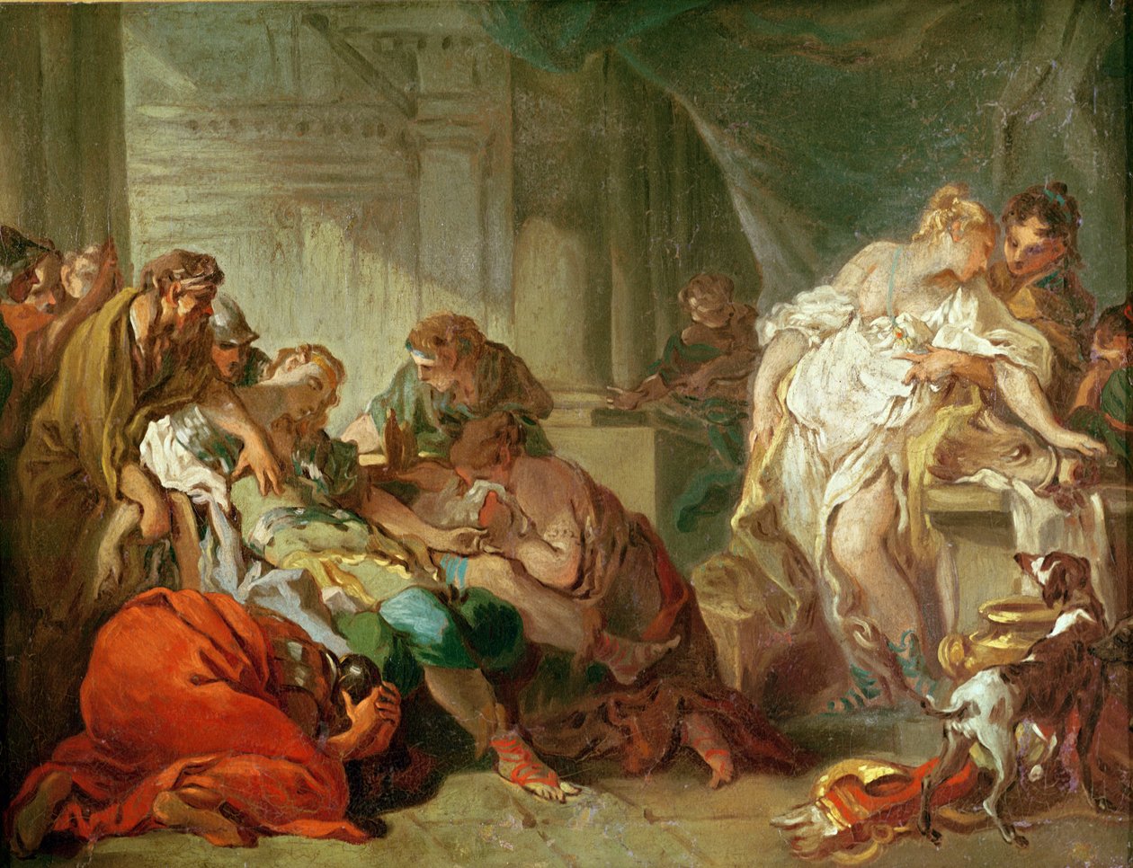 Antiochus ve Stratonike by Jean Honore Fragonard