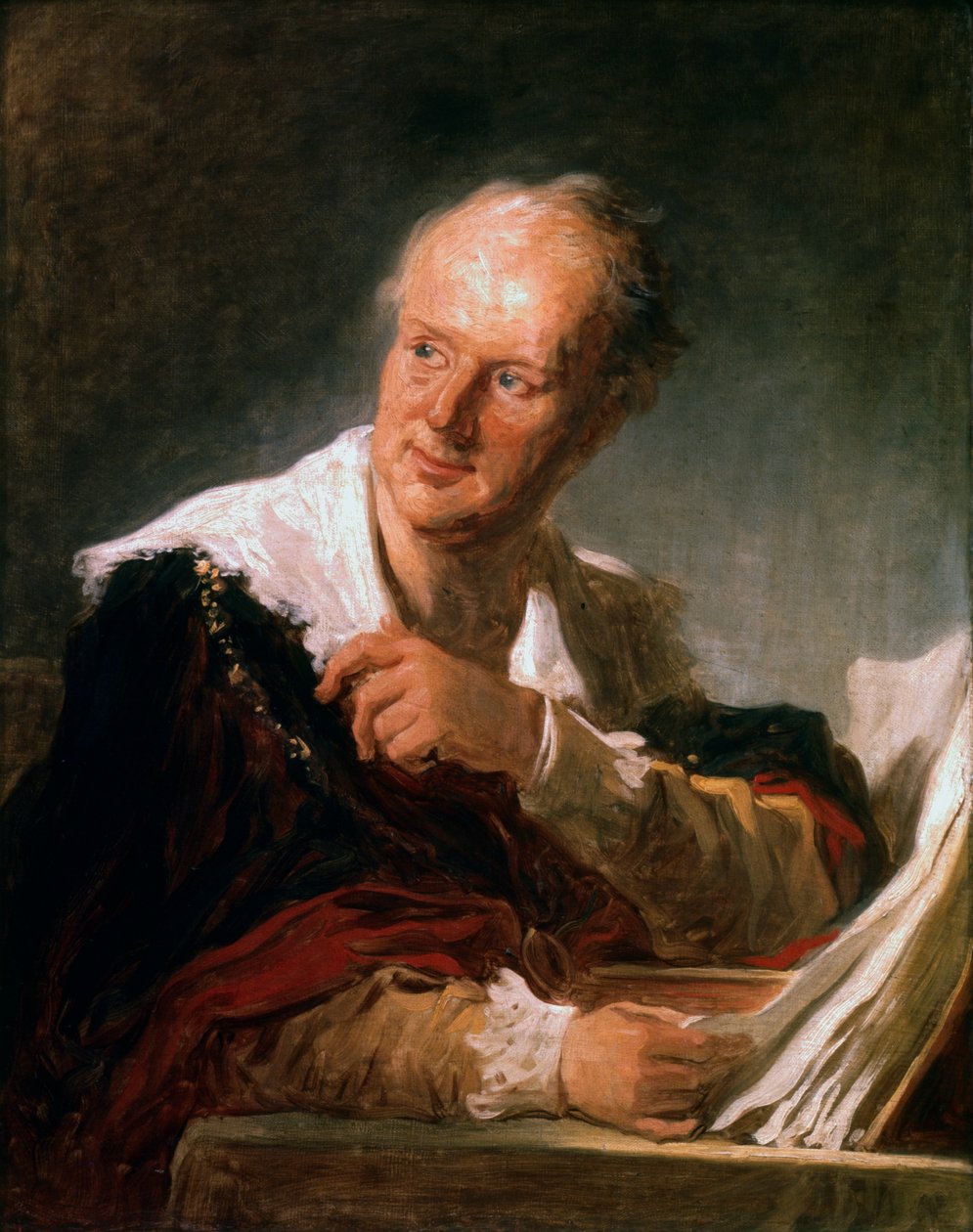 Denis Diderot, 18. yüzyıl Fransız edebiyatçısı ve ansiklopedist, c1755-1784 by Jean Honore Fragonard