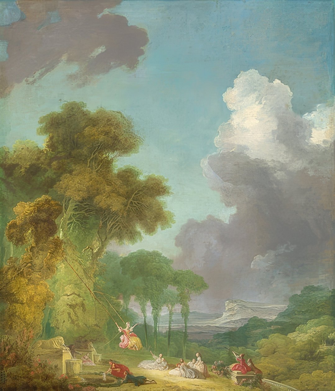 Salıncak. 1775/80 civarında by Jean Honore Fragonard