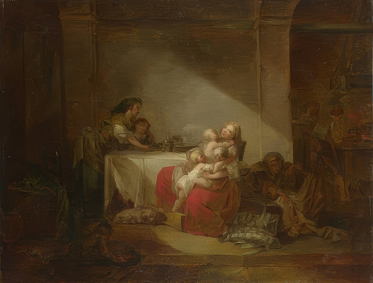 İç, mutlu anne by Jean Honore Fragonard