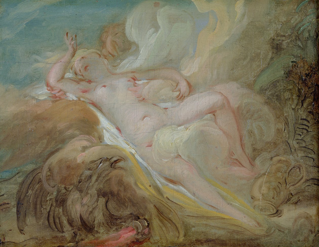 Jüpiter ve İo by Jean Honore Fragonard