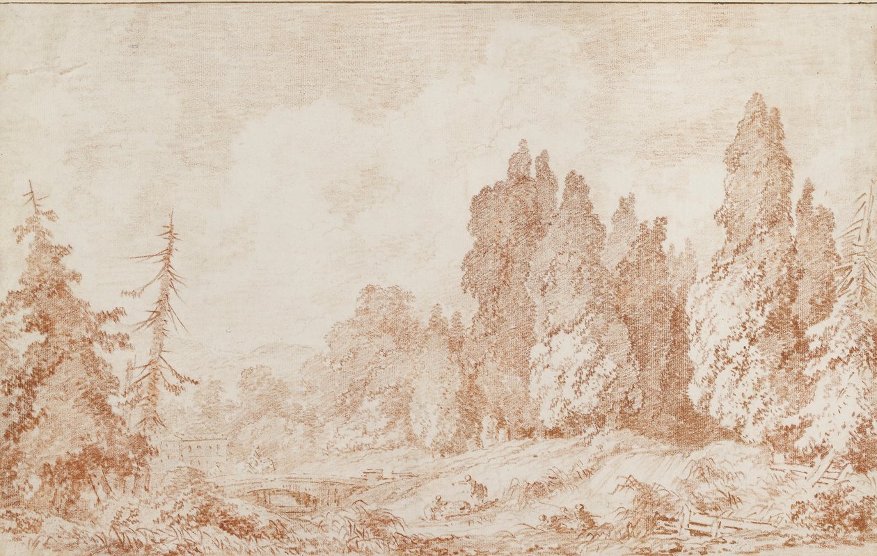 Köprülü Manzara, c1760 by Jean Honore Fragonard