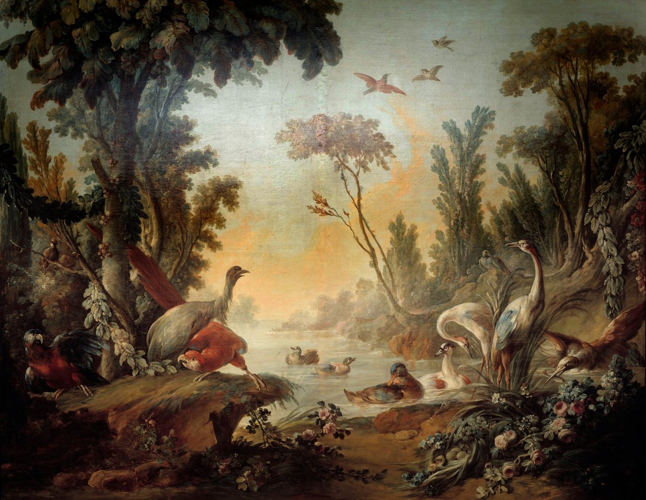Jean Baptiste Huet (1745-1811) ve Jean Honore Fragonard (1732-1806) tarafından gerçekleştirilen Salon Demarteau