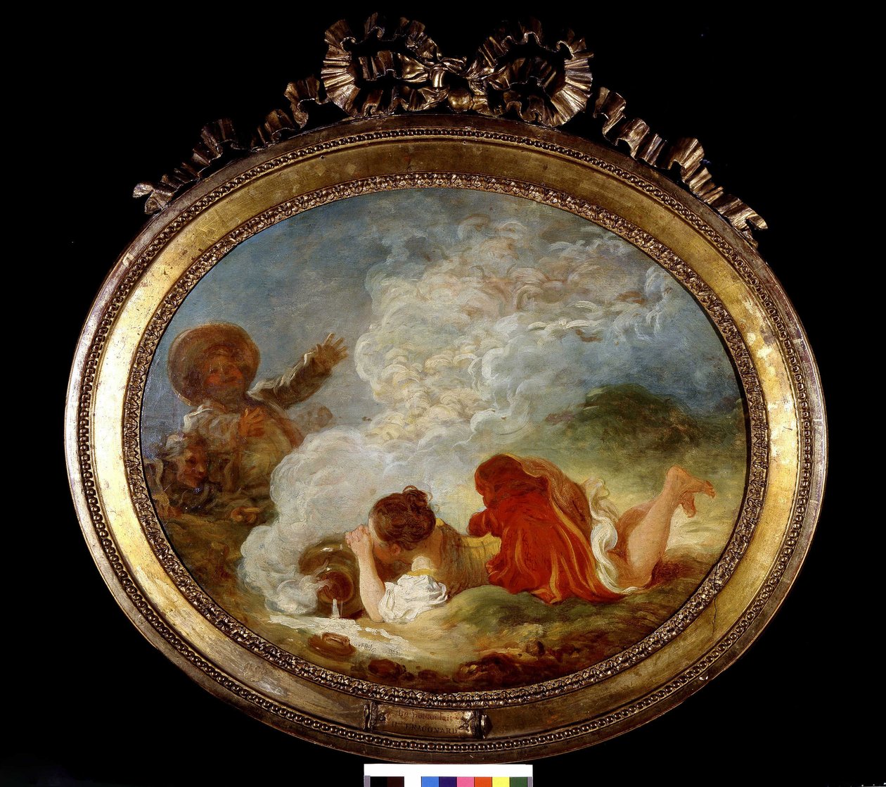 Le Pot au lait, Fragonard, sd. 18. yüzyıl. by Jean Honore Fragonard