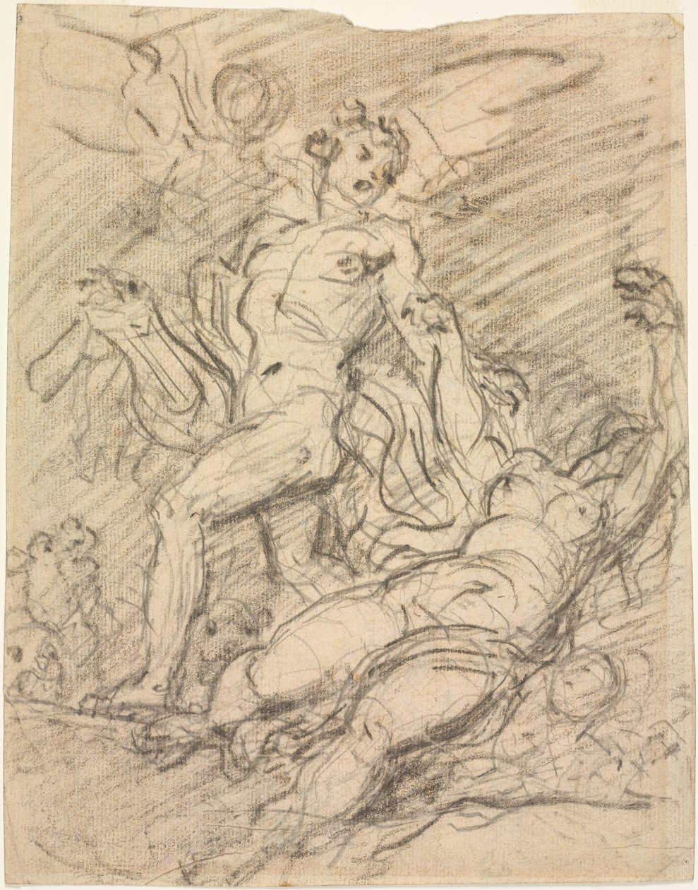Orpheus ve Eurydice (rekto) by Jean Honore Fragonard