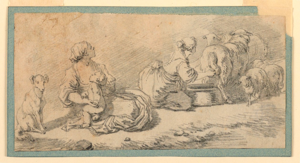 pastoral sahne by Jean Honore Fragonard