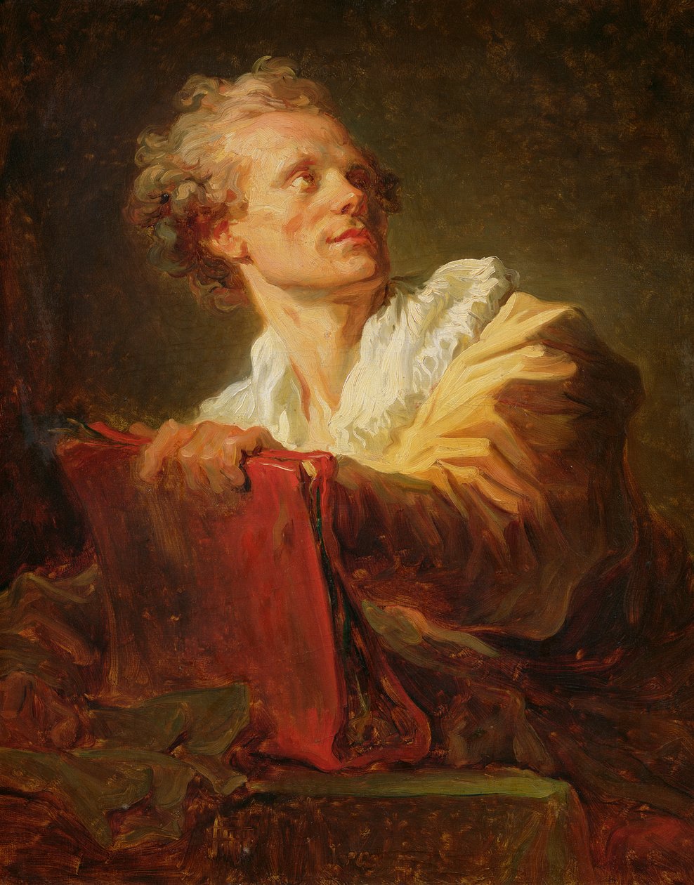 Jacques-Andre Naigeon olduğu tahmin edilen Genç Bir Sanatçının Portresi (1738-1810) by Jean Honore Fragonard