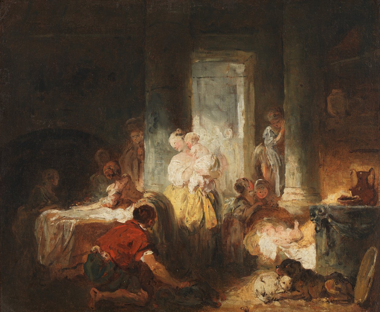 Roma İçi, c.1760 (tuval üzerine yağlı boya) by Jean Honore Fragonard