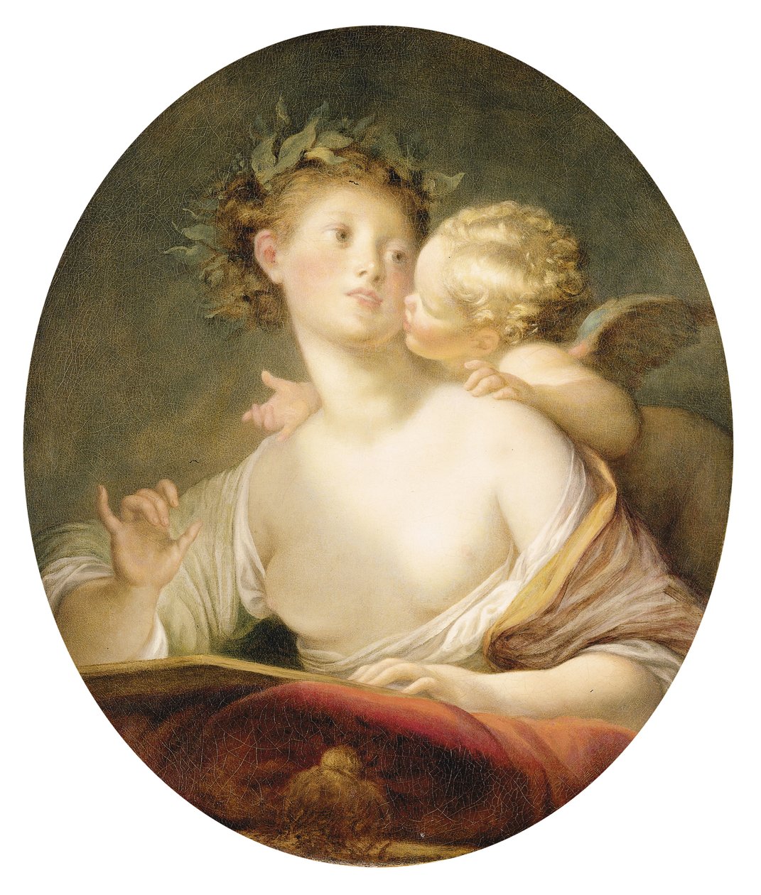 Aşk Tanrısından Esinlenen Sappho by Jean Honore Fragonard