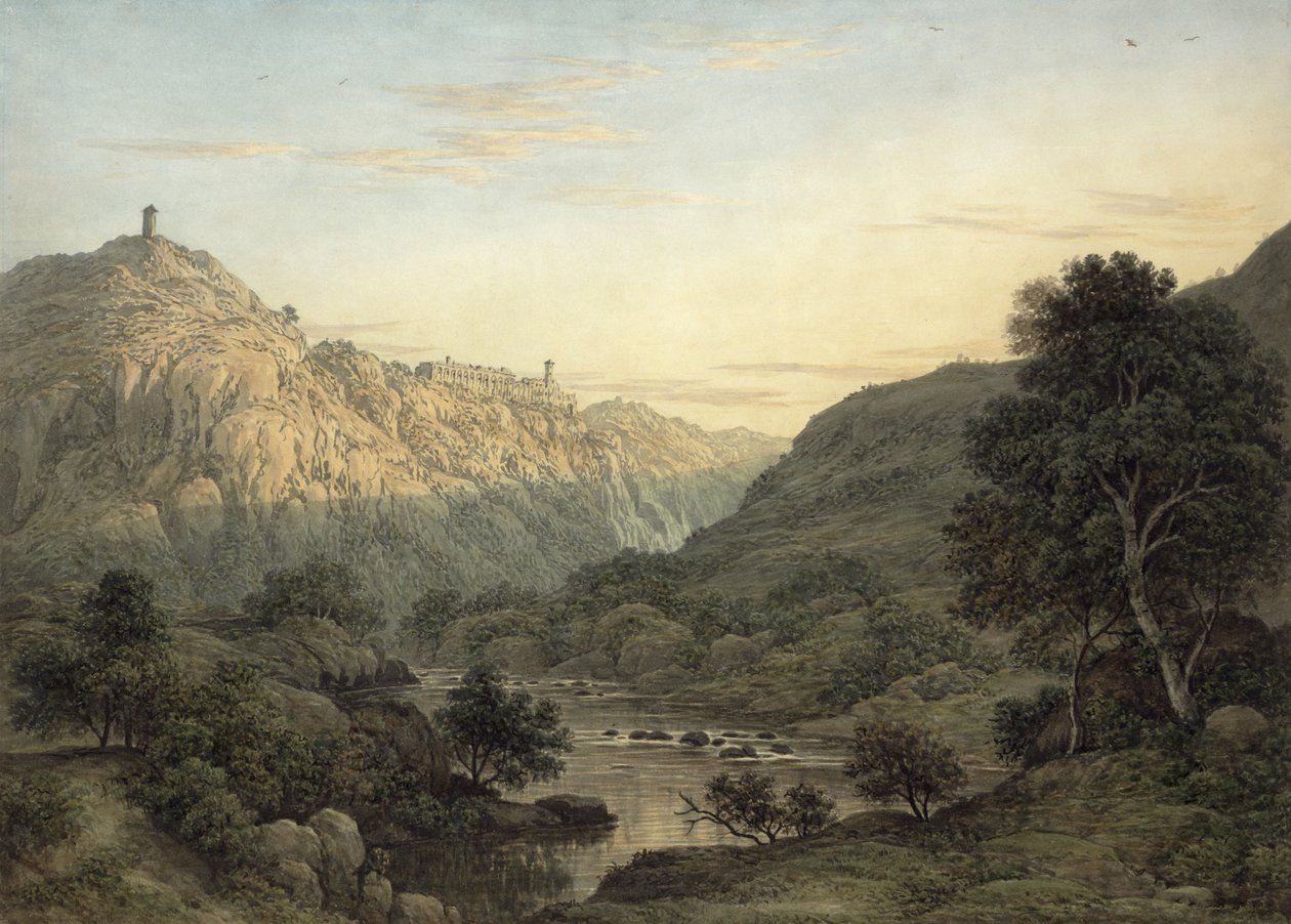 Tivoli yakınlarındaki Cascatelle ve Maecenas Villası by Jean Honore Fragonard