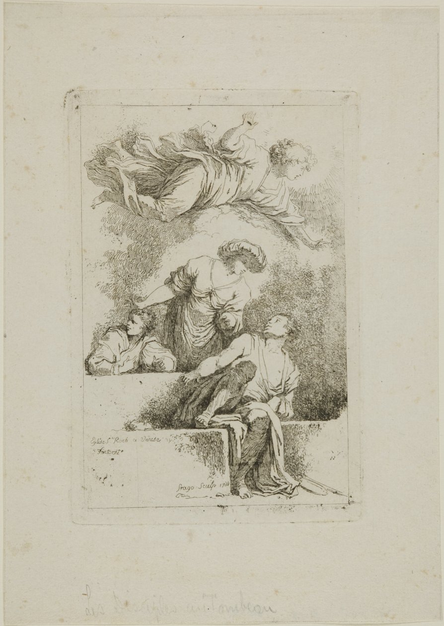 Mezardaki Öğrenciler by Jean Honore Fragonard