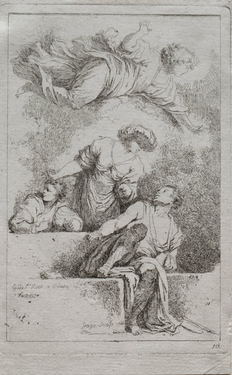 Mezardaki Havariler, 1764. by Jean Honore Fragonard