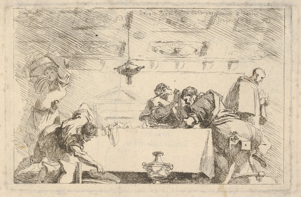 Son Akşam Yemeği, ca. 1761-64. by Jean Honore Fragonard