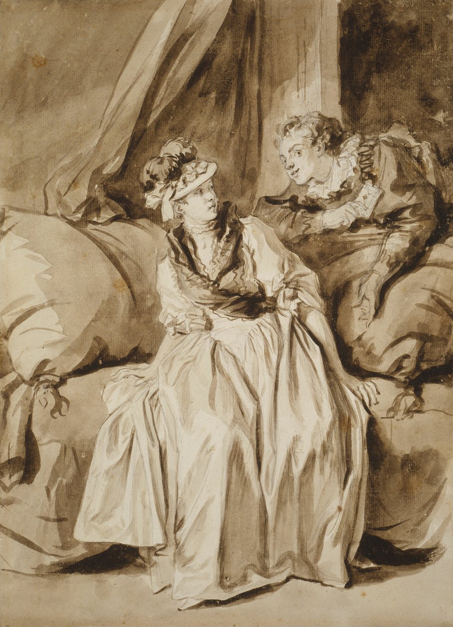 Mektup veya İspanyol Konuşması by Jean Honore Fragonard