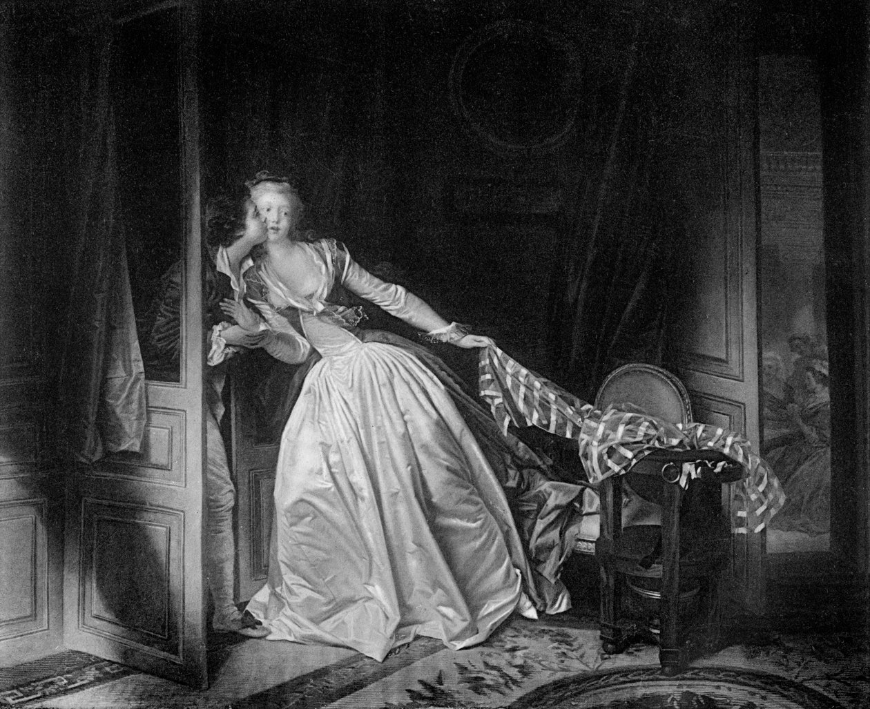 Çalınan Öpücük, 18. yüzyılın sonları 1905. by Jean Honore Fragonard