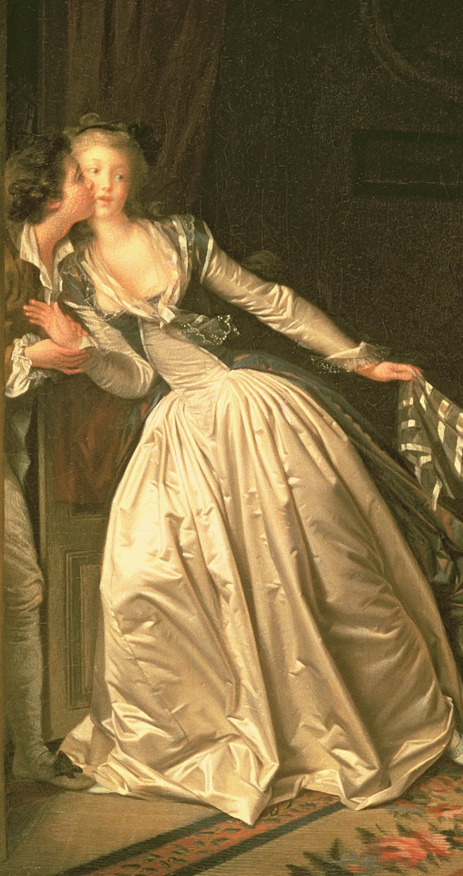 Çalınan Öpücük, c.1788 (37519 detayı) by Jean Honore Fragonard