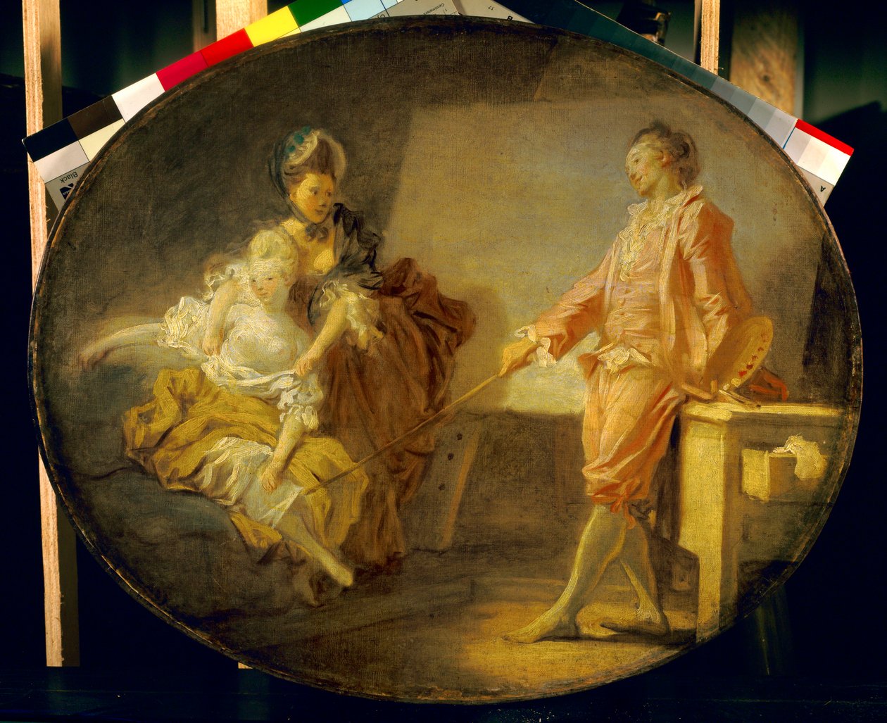 Modelin başlangıcı olmaya cesaret edemeyen genç bir model. Jean Honore Fragonard