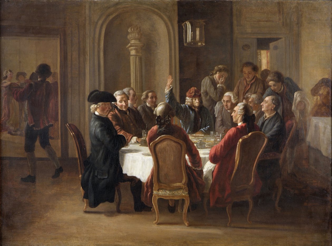 Filozofların Akşam Yemeği by Jean Huber