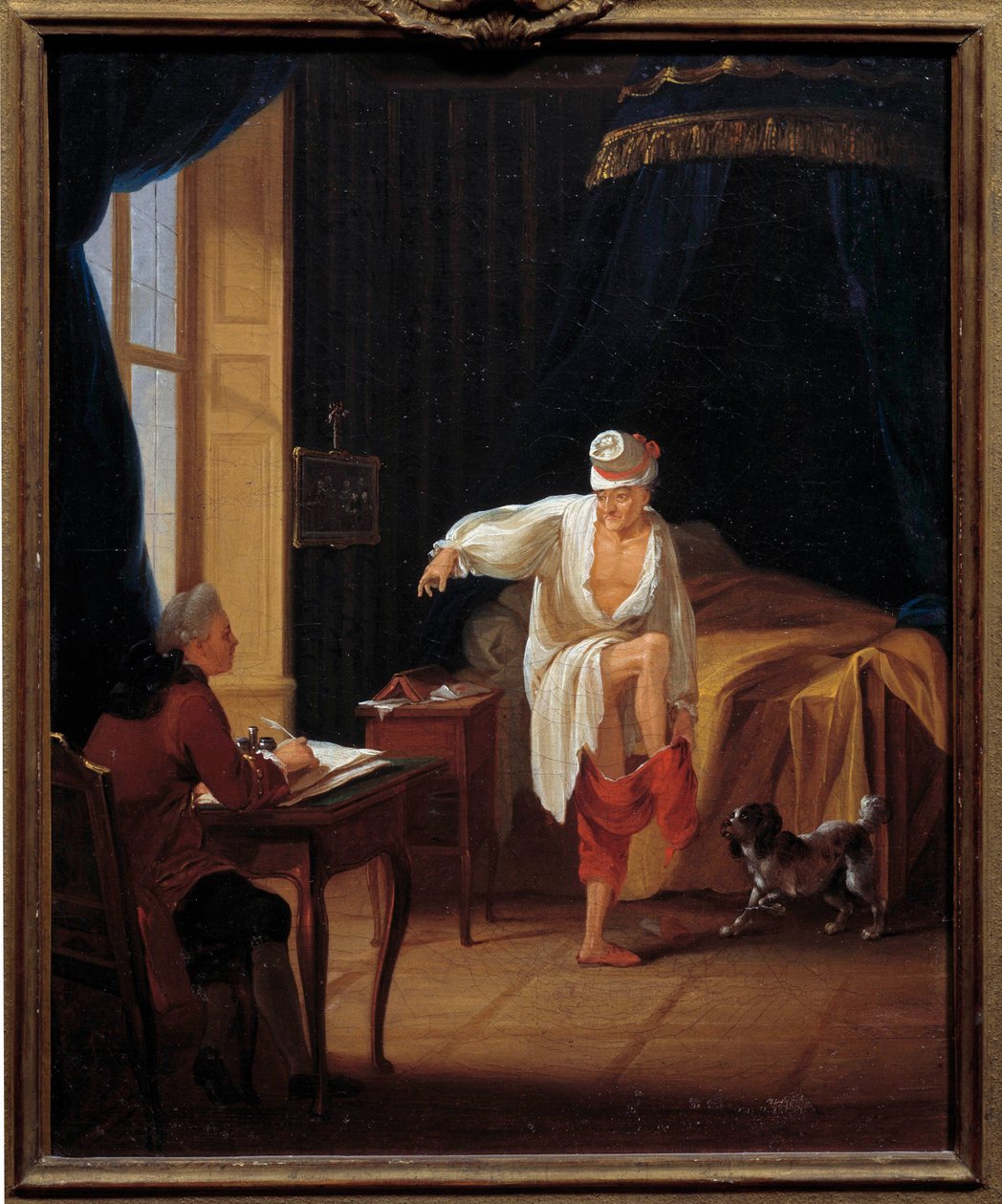Yazar ve filozof Voltaire (1694-1778) yükselişini sekreteri Collini